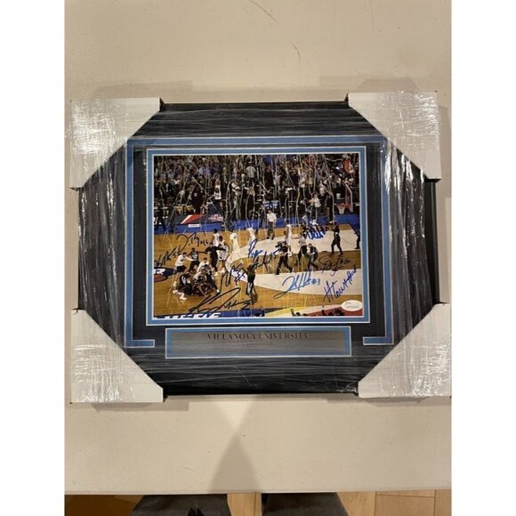 2016 Villanova team signed autographed 10 signatures 8x10 framed photo JSA - Picture 1 of 6